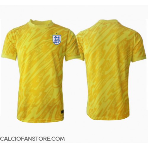 Maglia Calcio Inghilterra Portiere Seconda Divisa Europei 2024 Manica Corta